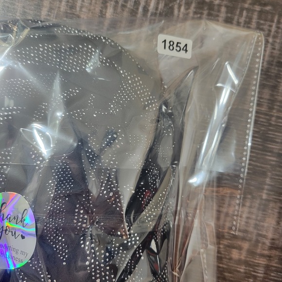 Worthington‎ Womens Black Metallic Animal Print Stretch Evening Top XL V-Neck - Picture 9 of 9